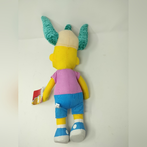NWT The Simpsons Bart Krusty Fan Plush Toy 20” Tall Krusty Clown Fan Hat Doll - Picture 7 of 10